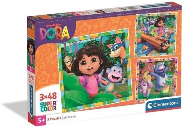 Palapeli 3x48 Super Colour Dora |