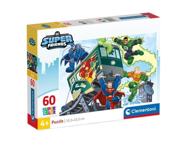 Clementoni Supercolor DC Comics Super Friends, 60 stykker, Komikk, 5 år