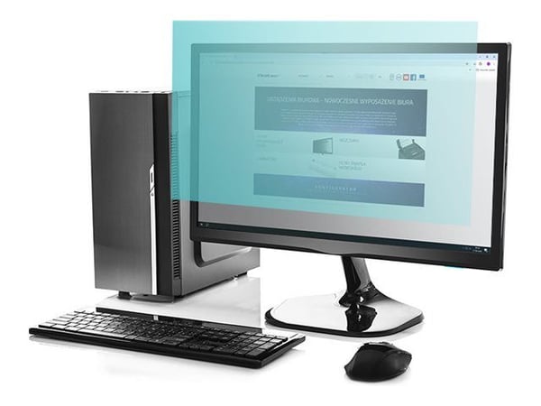 Qoltec blålysfilter 23" | 16:9 | Øyebeskyttelse | Antirefleks | | for monitor