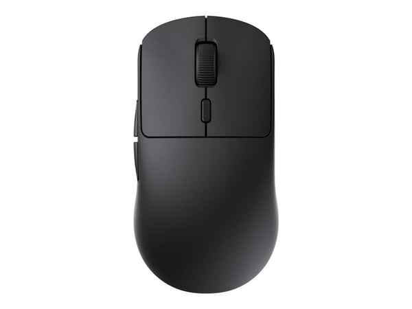 Lemokey G2 - Mus - ergonomisk - högerhänt - optisk - 6 knappar - trådlös, kabelansluten - 2.4 GHz, Bluetooth 5.3, USB-C - svart