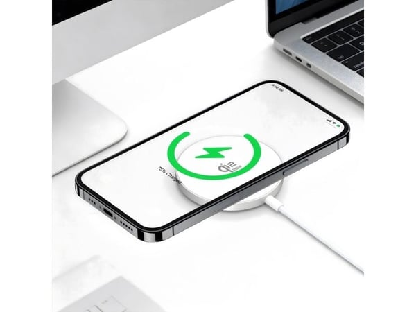 4smarts 541708, Innendørs, USB, 15 V, Trådløs lading, 1,5 m, Hvit