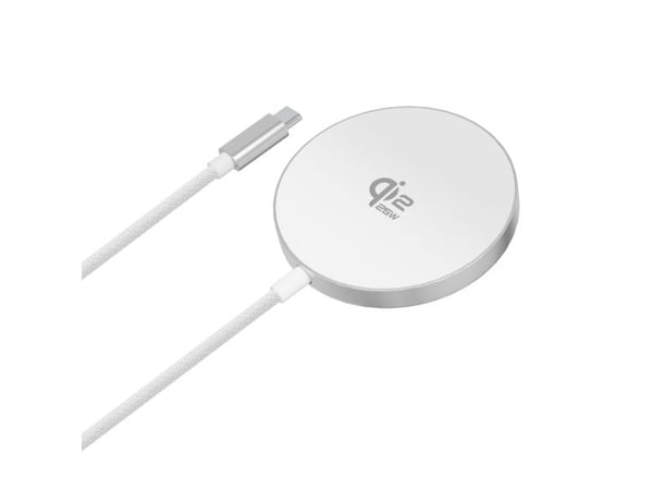 4smarts 541709, inomhus, USB, 15 V, Trådlös laddning, 1,5 m, Vit