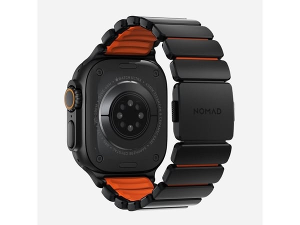 Nomad Stratos Band, Band, SmartWatch, Sort, Apple, Ultra 1-11 og SE, Titanium