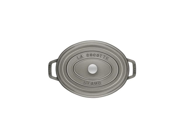 STAUB - Cocotte med dekke - 29 cm - 4.2 L - oval - grafittgrå
