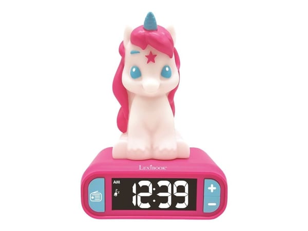 Alarm Clock with Unicorn Night Light with 3D design and sound effects