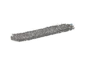 Moppi, Vikan Damp 43, harmaa, mikrokuitu, 60 cm