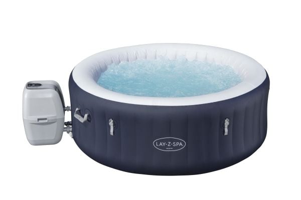 Bestway Lay-Z-Spa 6001C, 669 L, 4 person(er), Rund, Boble/Jet massasje, ABS, Polyethylenterephthalatfolie (PET), Polyvinylchlorid (PVC), Blå, Hvid