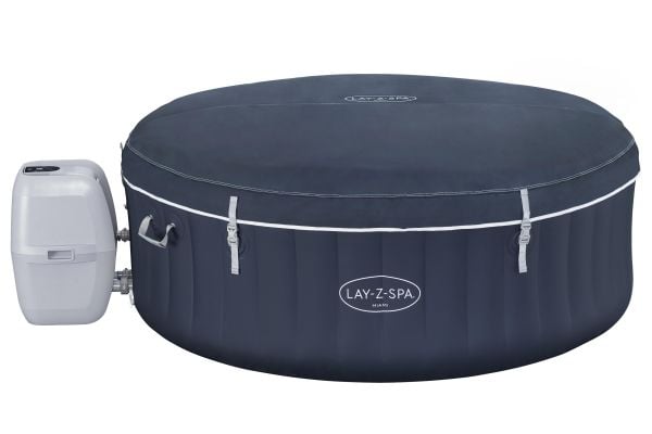 Bestway Lay-Z-Spa 6001C, 669 L, 4 person(er), Rund, Boble/Jet massasje, ABS, Polyethylenterephthalatfolie (PET), Polyvinylchlorid (PVC), Blå, Hvid