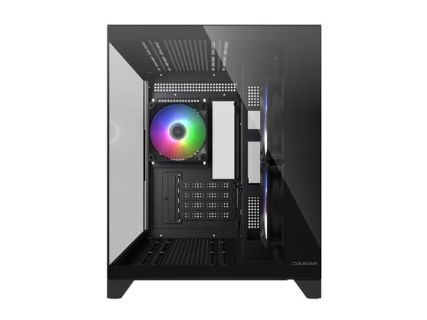 COUGAR CGR-2QA6B-RGB, Mini Tower, PC, Svart, Micro ATX, Mini-ITX, Spilling, Multi