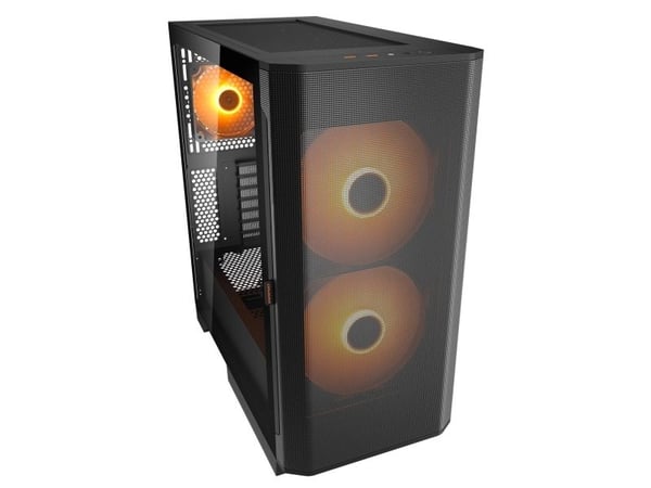 COUGAR CGR-5YA6B-RGB, Midi Tower, PC, Svart, ATX, CEB, EATX, Micro ATX, Mini-ITX, Spilling, Multi