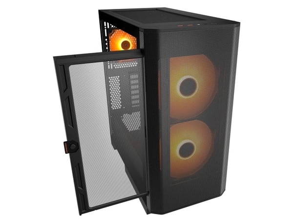 COUGAR CGR-5YA6B-RGB, Midi Tower, PC, Svart, ATX, CEB, EATX, Micro ATX, Mini-ITX, Spilling, Multi