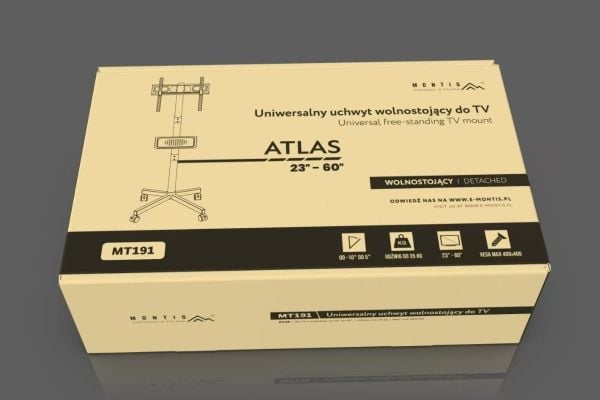 Montis Mobilny uchwyt do TV - MT191 ATLAS, 66 cm (26"), 152,4 cm (60"), 35 kg, 400 x 400 mm