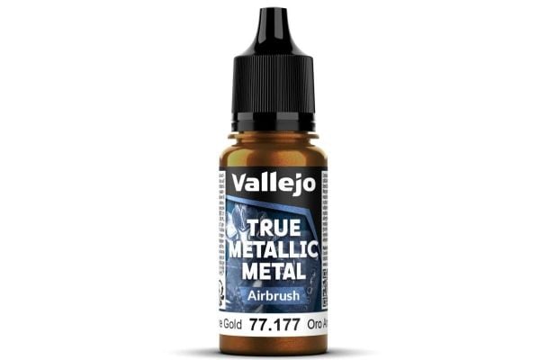Vallejo 77.177 True Metallic Metal - Airbrush - Arcane Gold, 18 ml