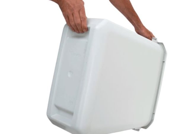 Jäteastia 60L Valkoinen Patricia
