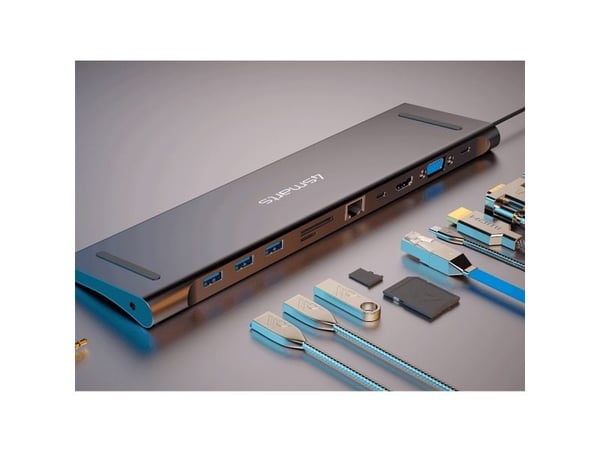 4smarts - Dokkingstasjon - USB-C - VGA, HDMI - 1GbE