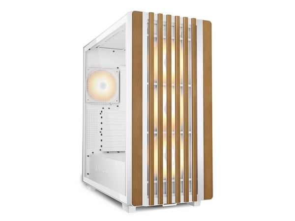 Sharkoon-fodral Rebel C70G RGB ATX 1xglas vit