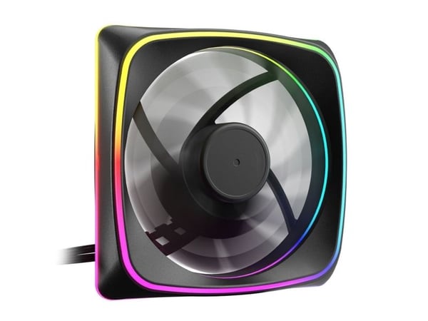 Sharkoon SHARK Lights RGB PWM, Tuuletin, 12 cm, 500 RPM, 1700 RPM, 24,8 soni, 89 m³/h