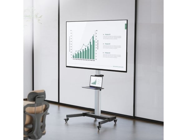 Techly ICA-TR 1546, 200 x 200 mm, 600 x 400 mm, -10 - 5°, 180°, aluminium, plast, stål, svart, grå