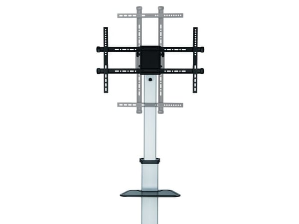Techly ICA-TR 1546, 200 x 200 mm, 600 x 400 mm, -10 - 5°, 180°, aluminium, plast, stål, svart, grå