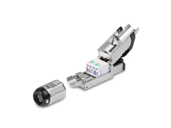 Lindy 62411, RJ45, Sort, Sølv, Metall, CE, REACH, RoHS, UKCA, 240 g, 133 mm