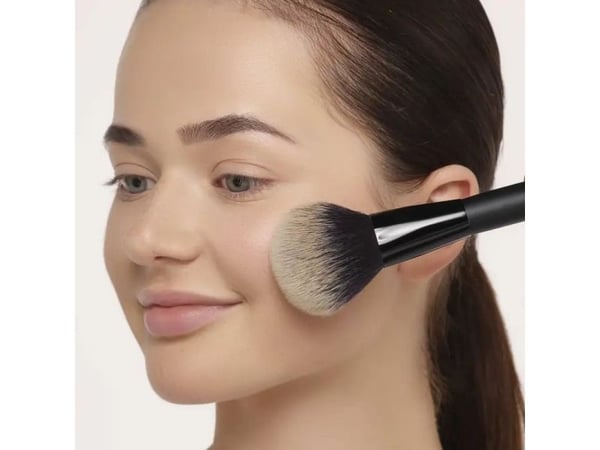 ARTDECO 60317, Powder brush, Rounded, Dense, Synthetic, Black, Women