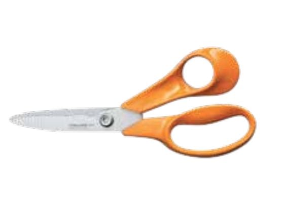 Köks sax Fiskars 18 cm högerhand Orange