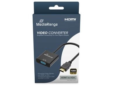 MediaRange MRCS231, 0,2 m, HDMI Type A (Standard), VGA (D-Sub), Hankjønn, Hunkjønn, Rett