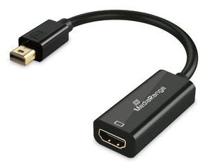 MediaRange MRCS236, 0,2 m, Mini DisplayPort, HDMI, Hankjønn, Hunkjønn, Rett