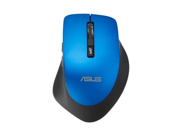 ASUS WT425 - Mus - optisk - 6 knapper - trådløs - USB trådløs mottaker - disblå