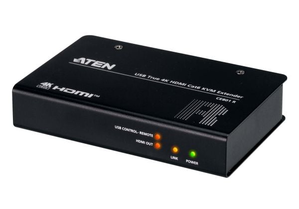 ATEN CE801, AV-lähetin ja -vastaanotin, Langallinen, 100 m, Cat6, Cat6a, 3840 x 2160 pikseliä, 60 Hz