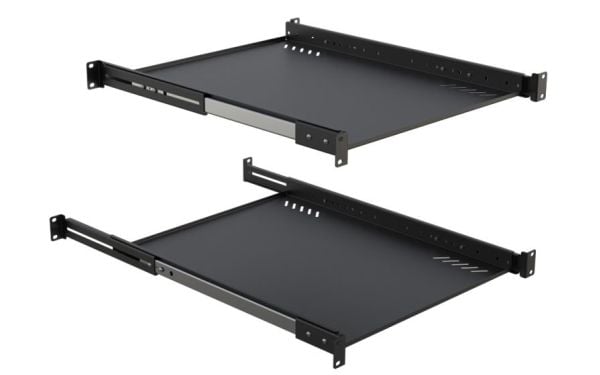 Lanview - Rack-hylle - svart - 1U - 19"