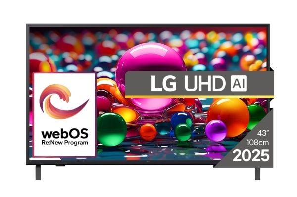 LG 43UA74003LB, 109,2 cm (43"), 3840 x 2160 piksler, LED, Smart TV, Wi-Fi, Sort