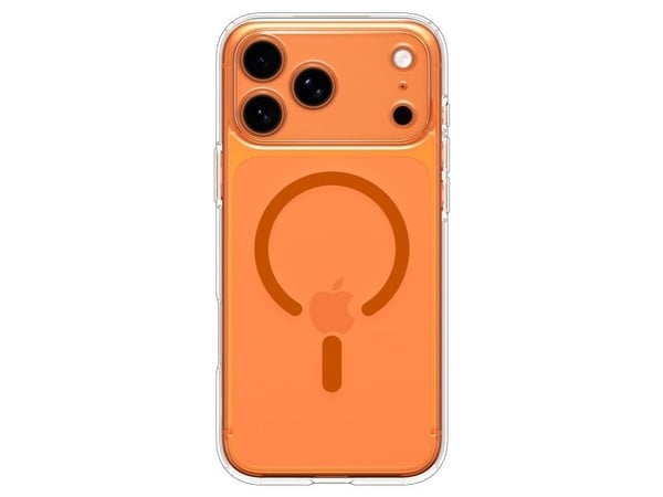Spigen ULTRA HYBRID MAG MAGSAFE-skal för iPhone 17 Pro Max CLEAR/ORANGE