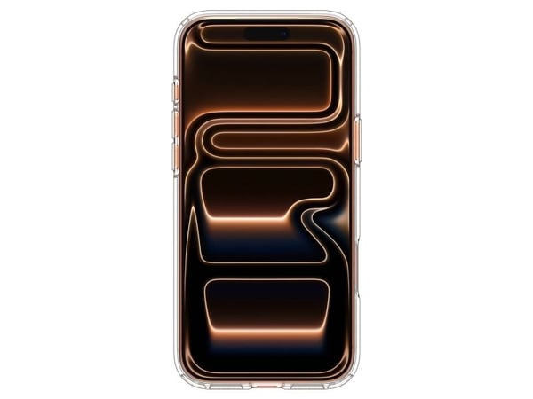 Spigen ULTRA HYBRID MAG MAGSAFE-skal för iPhone 17 Pro Max CLEAR/ORANGE