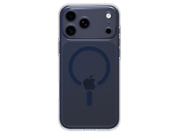 Spigen Ultra Hybrid (Mag Fit), Suojus, Apple, iPhone 17 Pro Max, 17,5 cm (6.9"), tummansininen, Läpinäkyvä