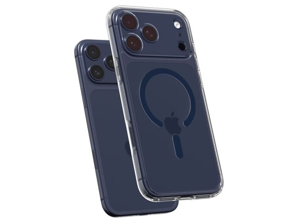 Spigen Ultra Hybrid (Mag Fit), Suojus, Apple, iPhone 17 Pro Max, 17,5 cm (6.9"), tummansininen, Läpinäkyvä