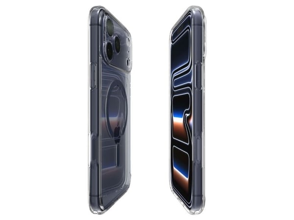 Spigen Ultra Hybrid (Mag Fit), Suojus, Apple, iPhone 17 Pro Max, 17,5 cm (6.9"), tummansininen, Läpinäkyvä