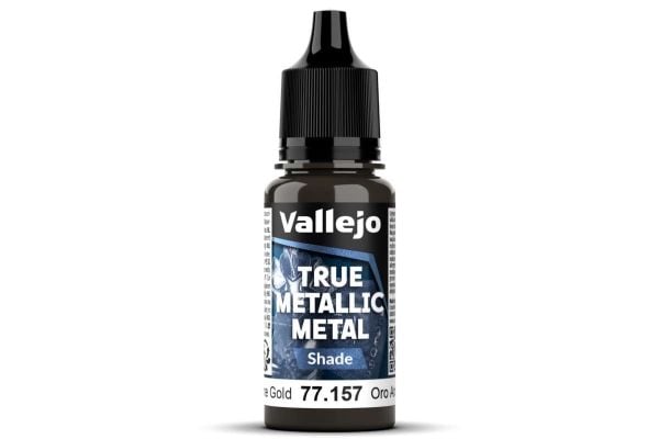 Vallejo 77.157 True Metallic Metal Shade Arcane Gold (18 ml)