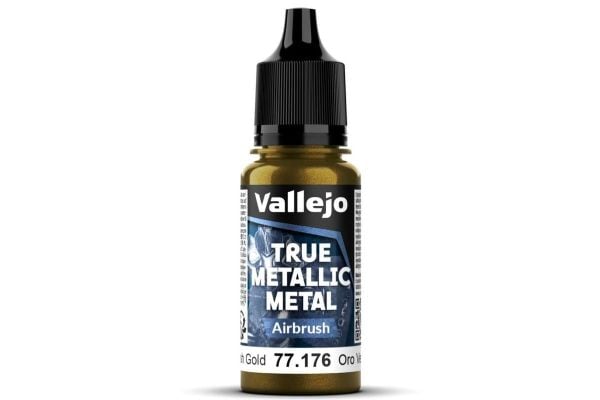 Vallejo 77.176 True Metallic Metal airbrush Greenish Gold 18 ml