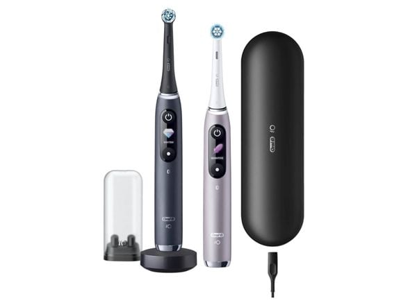 Braun Oral-B elektrisk tandborste IO 9N set duo svart onyx & rosé kvarts