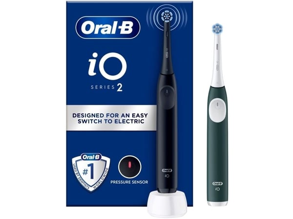 Braun iOS2d.2ZZ9.0 Oral-B iO2 elektrisk tannbørste Duo Night svart/grønn