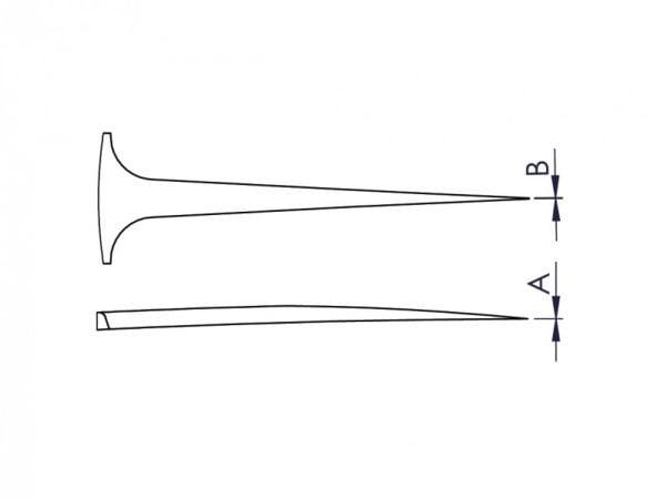 Ideal-tek 5CFR.SA.1, Plast, Rustfritt stål, Svart, Rustfritt stål, Konisk, Rett, 17 g, 15 mm