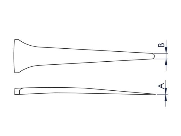 Ideal-tek 2A.SA.0, Ruostumaton teräs, Ruostumaton teräs, Tasainen, Suora, 15 g, 10 mm