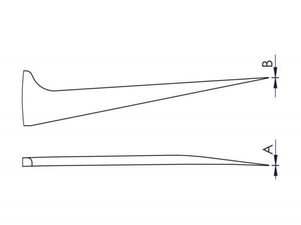 Ideal-tek 5A.SA.0, Rustfritt stål, Rustfritt stål, Konisk, Rett, 14 g, 11 mm