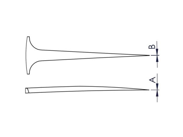 Ideal-tek 5.SA.0, Rustfritt stål, Rustfritt stål, Konisk, Rett, 13 g, 9 mm