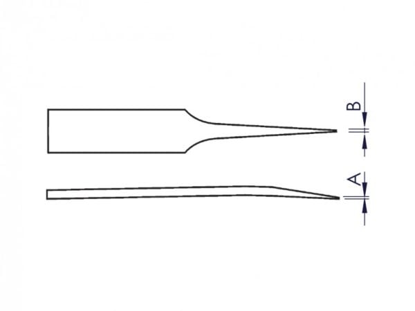 Ideal-tek 705.CF, Muovi, musta, Suippokärkinen, Suora, 4 g, 10 mm