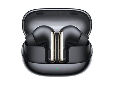 Xiaomi Buds 5 Pro - True wireless-hodetelefoner med mikrofon - i øret - Bluetooth / Wi-Fi - aktiv støydemping - gjennomskinnelig sort