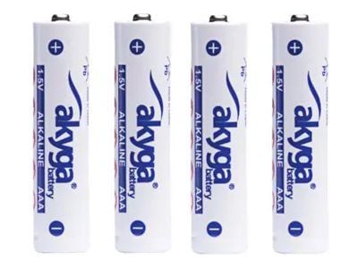 Akyga - Batteri - 1,5V 4 x AAA / LR03 - Alkalisk - 1300 mAh