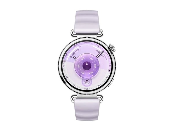Huawei Watch GT 6 - 41 mm - rustfritt stål - smartklokke med stropp - fluorelastomer - lilla - håndleddstørrelse: 120-180 mm - display 1.32" - Blue...