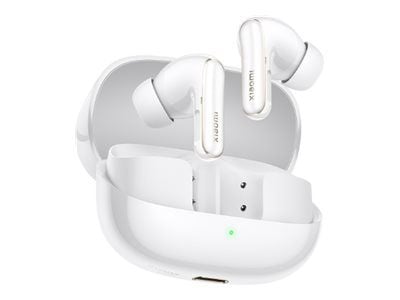 Xiaomi Buds 5 Pro - True wireless-hodetelefoner med mikrofon - i øret - Bluetooth - aktiv støydemping - keramisk hvit